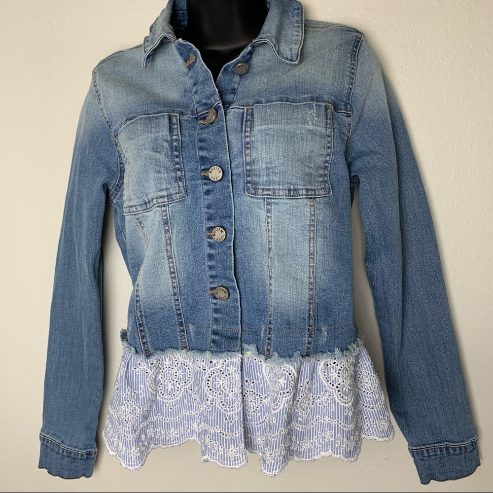 William Rast Twice Denim Jacket size S juniors